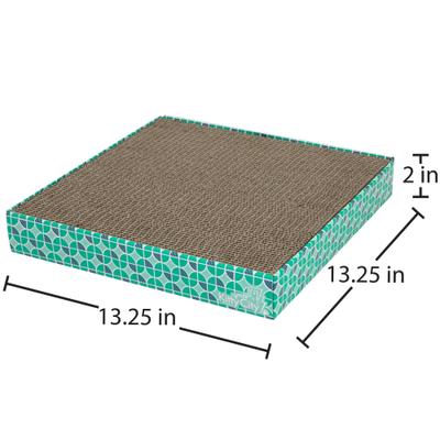 Show full view: Kitty City Square Corrugate Cat Scratcher Toy with Catnip, Color Varies, 3 count slide 2 of 9