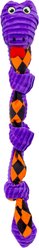 KONG Halloween Knots Snake Squeaky Plush Dog Toy, Purple, Medium/Large