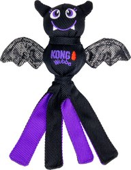 KONG Halloween Wubba Ballistic Bat Squeaky Plush Dog Toy, Purple, Small