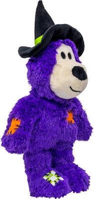 Show full view: KONG Halloween Wild Knots Witch Bear Squeaky Plush Dog Toy, Purple, Medium/Large slide 6 of 6