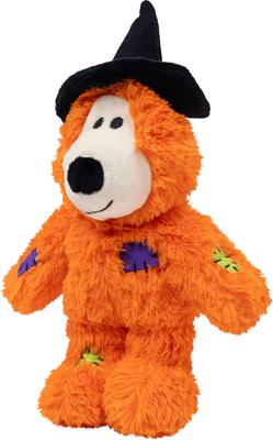 Show full view: KONG Halloween Wild Knots Witch Bear Squeaky Plush Dog Toy, Orange, Small/Medium slide 6 of 6