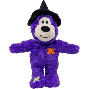 KONG Halloween Wild Knots Witch Bear Squeaky Plush Dog Toy, Purple, Medium/Large