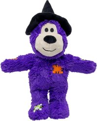 KONG Halloween Wild Knots Witch Bear Squeaky Plush Dog Toy, Purple, Medium/Large