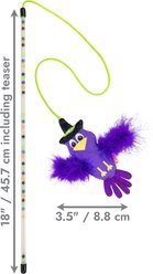 KONG Halloween Teaser Crow Plush Cat Toy with Catnip, Purple slide 2 of 4