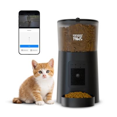 Show full view: Penthouse Paws Smart HD Automatic Dog & Cat Feeder, 6-L, Black slide 1 of 10