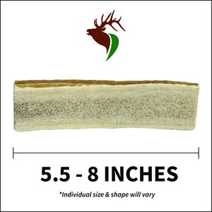 Elkhorn Premium Chews Split Elk Antler Dog Chew, Medium