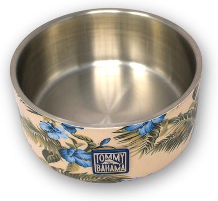Show full view: Tommy Bahama Pet Double Insulated Stainless Steel Dog Bowl, Coconut slide 2 of 3