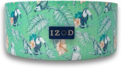IZOD Pet Double Insulated Stainless Steel Dog Bowl, Light Green Parrot