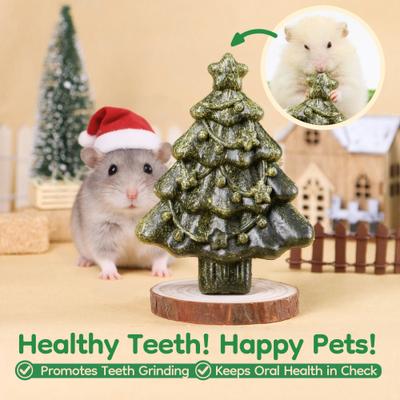 Show full view: TEEWY Christmas Tree Small Animal Chew Toys, 2 count slide 4 of 5