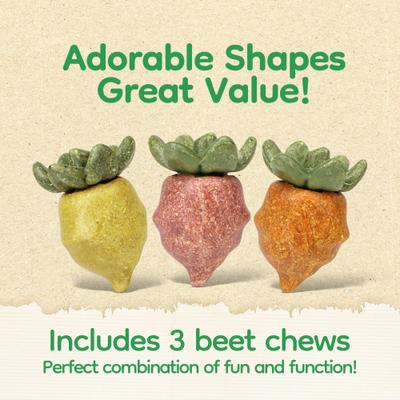 Show full view: TEEWY Beet-Shaped Small Animal Chew Toy Set, 3 count slide 3 of 5