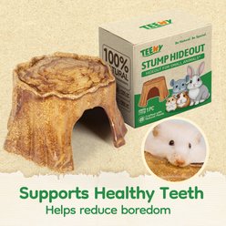 TEEWY Tree Stump Small Animal Edible Hideout slide 2 of 5