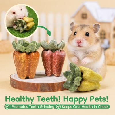 Show full view: TEEWY Bell Pepper Chews Small Animal Chew Toy Set, 3 count slide 4 of 5