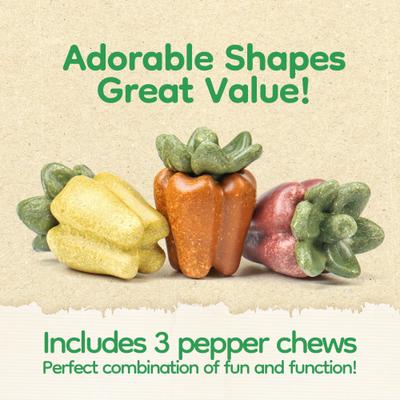 Show full view: TEEWY Bell Pepper Chews Small Animal Chew Toy Set, 3 count slide 3 of 5