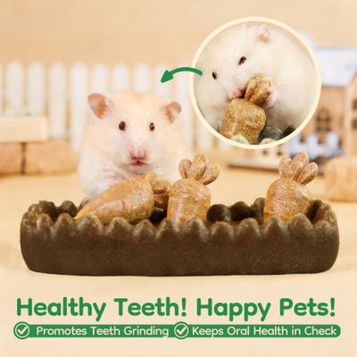 Show full view: TEEWY Crass Patch & Carrots Small Animal Chew Toy Set, 4 count slide 4 of 5