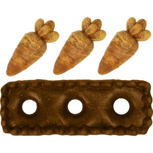 TEEWY Crass Patch & Carrots Small Animal Chew Toy Set, 4 count