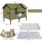 Show in main carousel: Ownpets Coated-Metal Outdoor Heated Cat House, Olive Green, X-Large slide 9 of 9