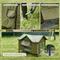 Show in main carousel: Ownpets Coated-Metal Outdoor Heated Cat House, Olive Green, X-Large slide 5 of 9