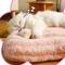 Show in main carousel: Fairela Double Sided Plush Square Cat Bed Mat with Raised Edges, Medium, Pink slide 4 of 9