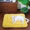 Show in main carousel: Fairela Double Sided Plush Square Cat Bed Mat with Raised Edges, Medium, Yellow slide 3 of 9