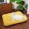 Show in main carousel: Fairela Double Sided Plush Square Cat Bed Mat with Raised Edges, Medium, Yellow slide 2 of 9