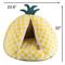 Show in main carousel: Fairela Pineapple-Shaped Covered Cat Camping Bed with Plush Cushion, Yellow, Medium slide 5 of 9