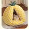 Show in main carousel: Fairela Pineapple-Shaped Covered Cat Camping Bed with Plush Cushion, Yellow, Medium slide 3 of 9