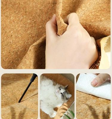 Show full view: Fairela Anti-Fur Plush Cat Bed with Removable Cushions, Brown/White, Medium slide 9 of 9