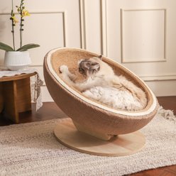 Fairela Jute Rope Cat Scratcher Bed for Lounging & Claw Care, Beige, Large slide 2 of 9