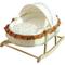 Show in main carousel: Fairela French-Style Rocking Cat Bed with Wooden Stand & Canopy, White, Medium slide 1 of 9