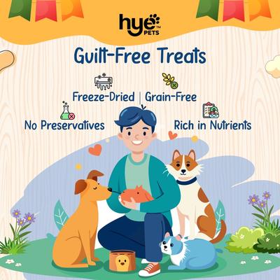 Show full view: hye PETS Super Treats for Super Pets Goat Milk, Blueberry, & Banana Freeze-Dried Dog Food, 1.05-oz slide 7 of 8