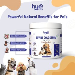 HYE Pets Bovine Colostrum Immune Support Powder Supplement Dog Food Topper, 2.1-oz slide 2 of 8