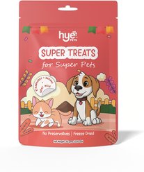 HYE Pets Super Treats for Super Pets Goat Milk, Strawberry, & Banana Freeze-Dried Dog Food, 1.05-oz