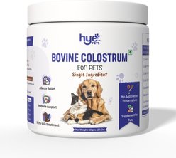 HYE Pets Bovine Colostrum Immune Support Powder Supplement Dog Food Topper, 2.1-oz