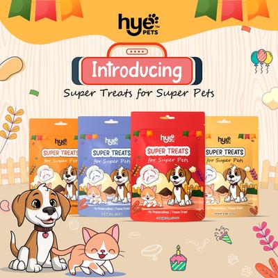 Show full view: hye PETS Super Treats for Super Pets Goat Milk, Blueberry, & Banana Freeze-Dried Dog Food, 1.05-oz slide 4 of 8