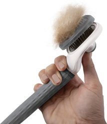 Pet-Able Easy Release Dog Brush, Grey