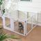 Show in main carousel: RYPetmia Heavy Duty Clear Acrylic Dog, Cat & Small Pet Playpen, Medium: 31.5-in, White slide 7 of 9