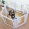 Show in main carousel: RYPetmia Heavy Duty Clear Acrylic Dog, Cat & Small Pet Playpen, Medium: 31.5-in, White slide 3 of 9