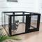 Show in main carousel: RYPetmia Heavy Duty Clear Acrylic Dog, Cat & Small Pet Playpen, Medium: 31.5-in, Black slide 6 of 9