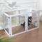 Show in main carousel: RYPetmia Heavy Duty Clear Acrylic Dog, Cat & Small Pet Playpen with Door, Small, 6-panel, White slide 1 of 10