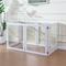 Show in main carousel: RYPetmia Heavy Duty Clear Acrylic Dog, Cat & Small Pet Playpen with Door, Small, 6-panel, White slide 4 of 10