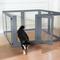 Show in main carousel: RYPetmia Heavy Duty Clear Acrylic Dog, Cat & Small Pet Playpen with Door, Grey, Medium, 8-panel slide 8 of 9