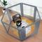 Show in main carousel: RYPetmia Heavy Duty Clear Acrylic Dog, Cat & Small Pet Playpen with Door, Grey, Medium, 8-panel slide 3 of 9
