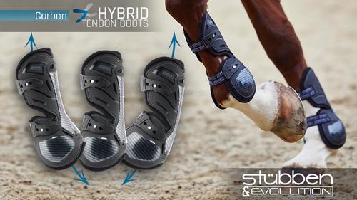 Show full view: Stubben Hybrid Carbon Tendon Boots, Black, Large slide 3 of 7