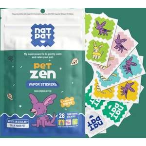 NATPAT Pet Zen Vapor Stickers Natural Calming Aromatherapy for Dogs, 28 stickers