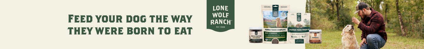 Feed your dog the way they were born to eat Lone Wolf Ranch