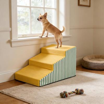 Show full view: Wisfor High-Density Foam Dog Stairs with Washable Cover, 3 Step slide 3 of 10