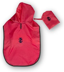 IZOD Pet Dog Packable Raincoat, Watermelon, X-Large slide 1 of 2