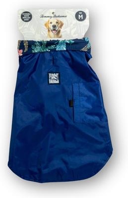Show full view: Tommy Bahama Pet Frandy Dog Raincoat, Navy Floral, X-Large slide 2 of 4