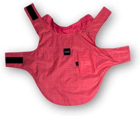 Show full view: IZOD Pet Frandy Dog Raincoat, Multi Check, X-Large slide 2 of 2