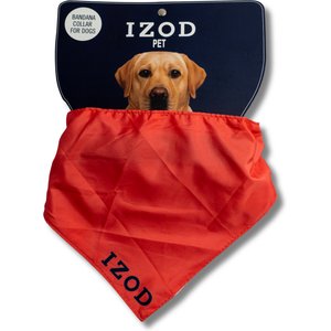 IZOD Pet Dog Bandana, Red, Large